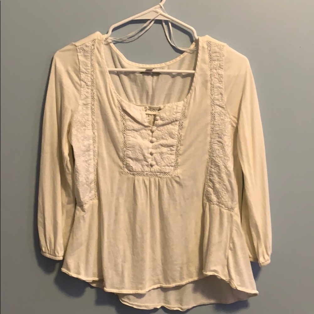 Off white floral long sleeve